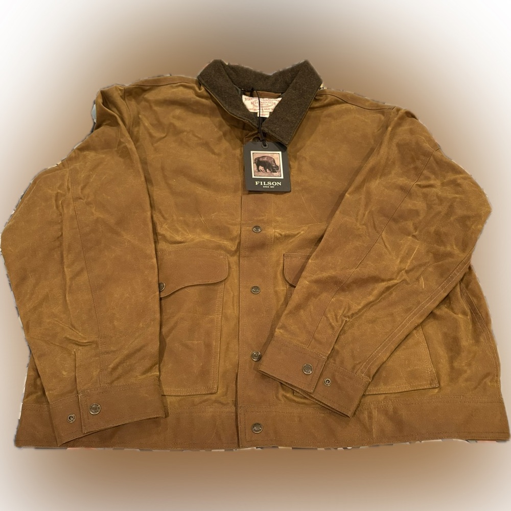 Filson mens tin cloth work jacket new